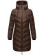 Marikoo Armasa lange Damen Winter Steppjacke Dunkel Schoko Größe XL - Gr. 42