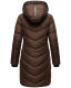 Marikoo Armasa lange Damen Winter Steppjacke Dunkel Schoko Größe XXL - Gr. 44