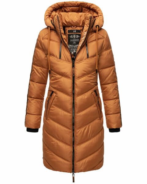 Marikoo Armasa lange Damen Winter Steppjacke Cinnamon Größe M - Gr. 38