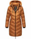 Marikoo Armasa lange Damen Winter Steppjacke Cinnamon Größe M - Gr. 38