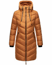 Marikoo Armasa lange Damen Winter Steppjacke Cinnamon Größe L - Gr. 40