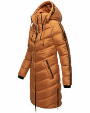 Marikoo Armasa lange Damen Winter Steppjacke Cinnamon Größe L - Gr. 40