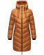 Marikoo Armasa lange Damen Winter Steppjacke Cinnamon Größe L - Gr. 40