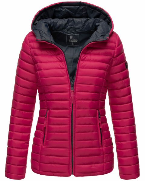 Marikoo Asraa Damen Übergangsjacke Steppjacke Fuchsia Größe S - Gr. 36