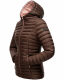 Marikoo Asraa Damen Übergangsjacke Steppjacke Dunkel Schoko Größe XL - Gr. 42