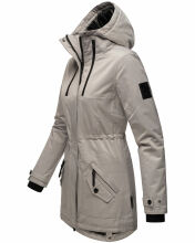 Navahoo Avrille Damen Parka Winterjacke mit Kapuze Zink Grau Größe S - Gr. 36