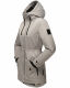 Navahoo Avrille Damen Parka Winterjacke mit Kapuze Zink Grau Größe S - Gr. 36