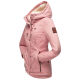 Marikoo Bikoo Damen gefütterte Winterjacke mit Teddyfell Powder Rose Größe S - Gr. 36