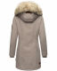 Navahoo Cristal Damen Winterjacke Parka mit Kunstfell Zink Grau Gr.M