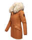 Navahoo Cristal Damen Winterjacke Parka mit Kunstfell Cinnamon Gr.L
