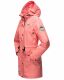 Navahoo Deike Damen Regenjacke Regenmantel lang Teddyfell Rose Coral Größe S - Gr. 36