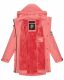 Navahoo Deike Damen Regenjacke Regenmantel lang Teddyfell Rose Coral Größe S - Gr. 36