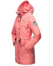 Navahoo Deike ladies rain jacket raincoat long teddy fur  Größe XL - Gr. 42