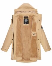 Navahoo Deike ladies rain jacket raincoat long teddy fur  Größe M - Gr. 38