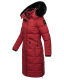 Navahoo Fahmiyaa Damen lange Winterjacke mit Kapuze Blood Red Größe S - Gr. 36
