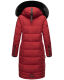 Navahoo Fahmiyaa Damen lange Winterjacke mit Kapuze Blood Red Größe S - Gr. 36