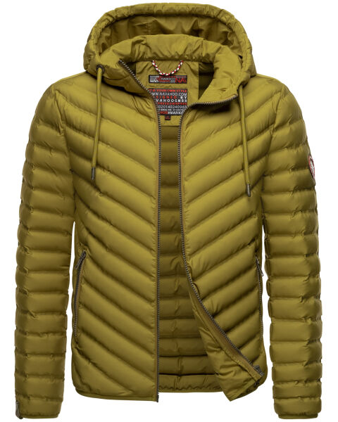 Navahoo Fey-Tun Herren Steppjacke Moos Grün Größe XXL - Gr. 2XL