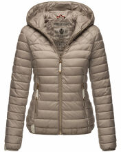 Navahoo ich bin hübsch Damen Jacke Steppjacke Übergangsjacke Hellgrau Größe XS - Gr. 34