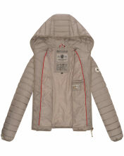 Navahoo ich bin hübsch Damen Jacke Steppjacke Übergangsjacke Hellgrau Größe XS - Gr. 34