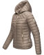 Navahoo ich bin hübsch Damen Jacke Steppjacke Übergangsjacke Hellgrau Größe XS - Gr. 34