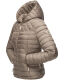 Navahoo ich bin hübsch Damen Jacke Steppjacke Übergangsjacke Hellgrau Größe XS - Gr. 34