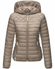 Navahoo ich bin hübsch Damen Jacke Steppjacke Übergangsjacke Hellgrau Größe S - Gr. 36