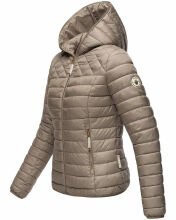 Navahoo ich bin hübsch Damen Jacke Steppjacke Übergangsjacke Hellgrau Größe S - Gr. 36