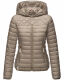 Navahoo ich bin hübsch Damen Jacke Steppjacke Übergangsjacke Hellgrau Größe S - Gr. 36