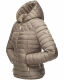 Navahoo ich bin hübsch Damen Jacke Steppjacke Übergangsjacke Hellgrau Größe S - Gr. 36