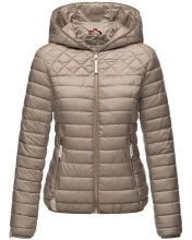 Navahoo ich bin hübsch Damen Jacke Steppjacke Übergangsjacke Hellgrau Größe M - Gr. 38