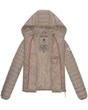 Navahoo ich bin hübsch Damen Jacke Steppjacke Übergangsjacke Hellgrau Größe M - Gr. 38