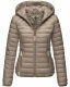 Navahoo ich bin hübsch Damen Jacke Steppjacke Übergangsjacke Hellgrau Größe M - Gr. 38