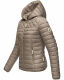 Navahoo ich bin hübsch Damen Jacke Steppjacke Übergangsjacke Hellgrau Größe M - Gr. 38