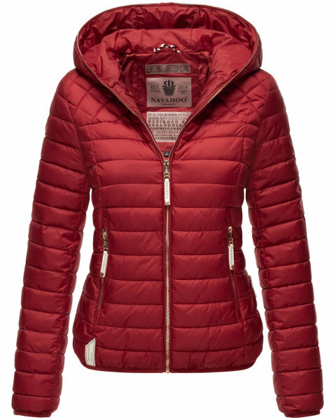 Navahoo ich bin hübsch Damen Jacke Steppjacke Übergangsjacke Blood Red Größe M - Gr. 38