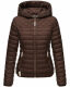 Navahoo ich bin hübsch Damen Jacke Steppjacke Übergangsjacke Dark Choco Größe XS - Gr. 34