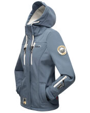 Marikoo Kleinezicke Damen Softshell Jacke Dus-Blue-Gr.3XL