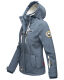 Marikoo Kleinezicke Damen Softshell Jacke Dus-Blue-Gr.3XL