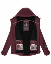 Marikoo Kleinezicke Damen Softshell Jacke Weinrot-Gr.S