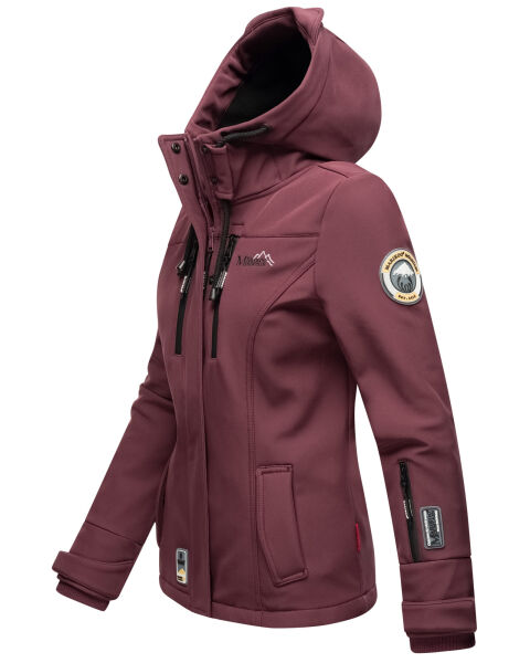 Marikoo Kleinezicke Damen Softshell Jacke Weinrot-Gr.3XL