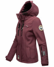Marikoo Kleinezicke Damen Softshell Jacke Weinrot-Gr.3XL