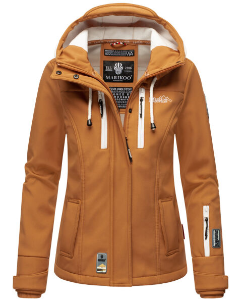 Marikoo Kleinezicke Damen Softshell Jacke Karamel-Gr.M