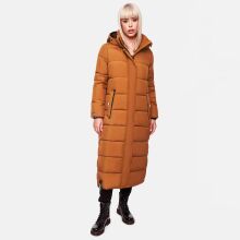 Navahoo Isalie ladies long winter jacket quilted Cinnamon...