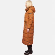 Navahoo Isalie Damen lange Winterjacke gesteppt Cinnamon Größe XL - Gr. 42