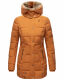 Marikoo warme Damen Steppmantel Winterjacke mit Kapuze Cinnamon Größe XS - Gr. 34