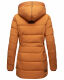 Marikoo warme Damen Steppmantel Winterjacke mit Kapuze Cinnamon Größe XS - Gr. 34