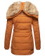 Marikoo warme Damen Steppmantel Winterjacke mit Kapuze Cinnamon Größe XXL - Gr. 44