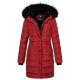 Navahoo Lotusblüte Princess Damen lange Winter Steppjacke Blood Red Größe S - Gr. 36