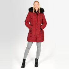 Navahoo Lotusblüte Princess Damen lange Winter Steppjacke Blood Red Größe L - Gr. 40
