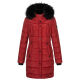 Navahoo Lotusblüte Princess Damen lange Winter Steppjacke Blood Red Größe L - Gr. 40