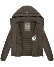 Marikoo Löwenbaby Damen Steppjacke Anthrazit Größe S - Gr. 36